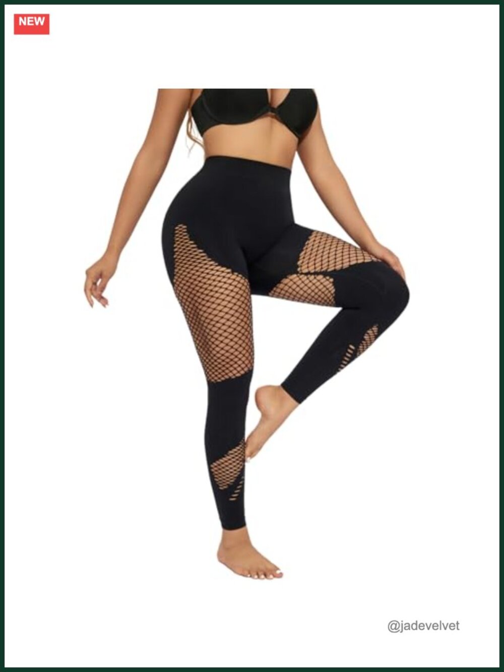 Women Fishnet Seamless Leggings High-Waisted Butt Lifting Yoga Pants 86%